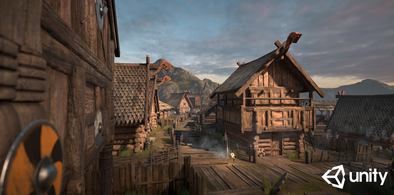 Exclusive Dutch Skies 360° HDRI used in Unity 5 project called Viking Village