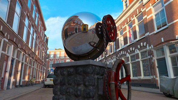 Dutch Free 360° HDRI – 001 | Street scene with cars 3D render 001b