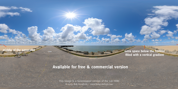 Dutch Free 360° HDRI – 006 | Free Dutch Skies 360° HDRI (11K) scene panoramic version Incl. horizon retouched HDRI available in the free and commercial version