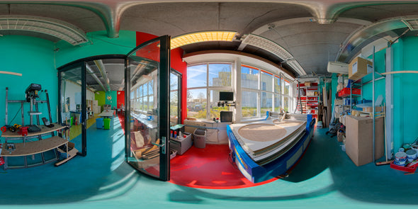 Dutch Free 360° HDRI – 009 | Office interior scene panoramic version 009a