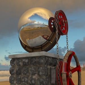 Dutch Skies 360° HDRI - 19k (XL) - 019 | Dutch Skies 360° HDRI 19k (XL) scene | afternoon, strange light, big clouds, blue sky, little moon